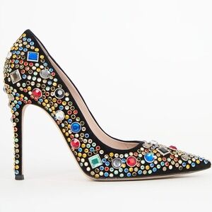 Authentic MIU MIU Crystal Jeweled Embellished Heels